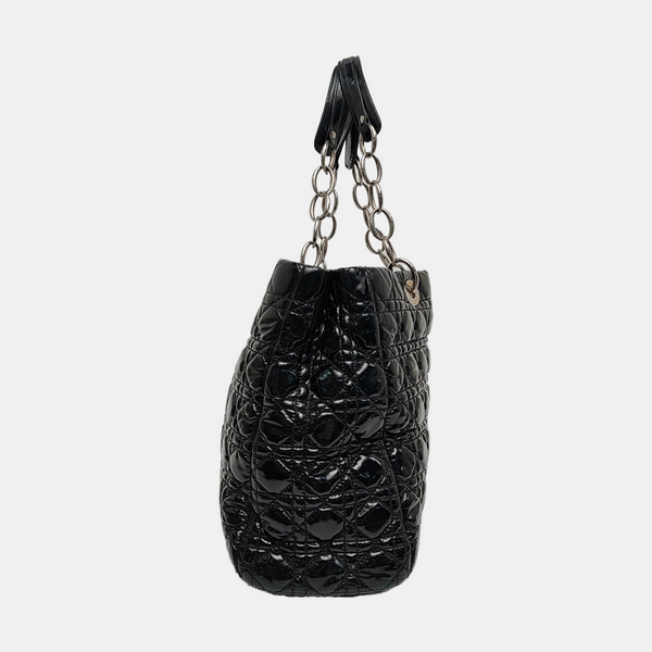 Dior Soft Cannage Patent Leather Black