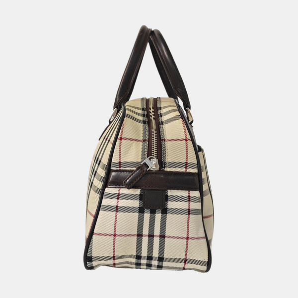 Canvas Top Handle Bag Beige