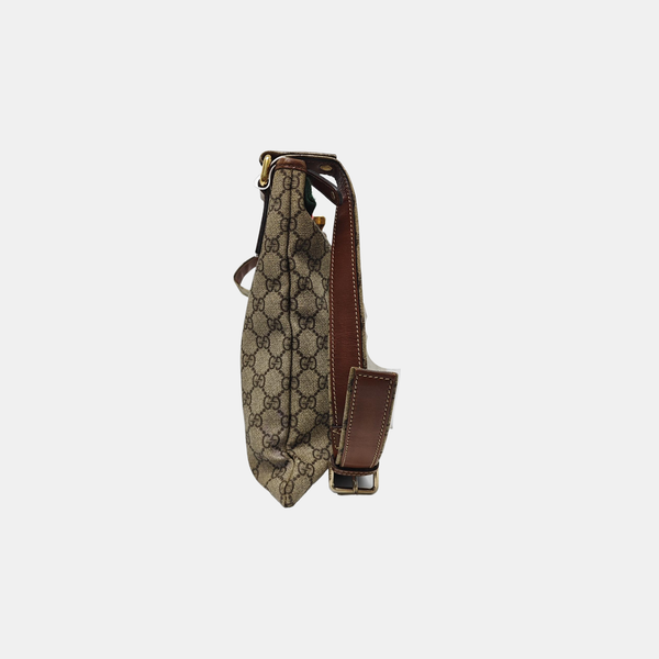 Monogram Canvas Shoulder Bag Black