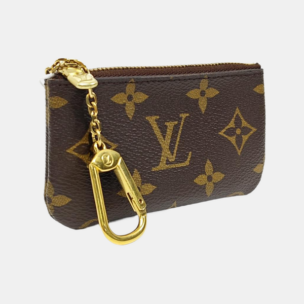 Monogram Coated Canvas Key Pouch Brown