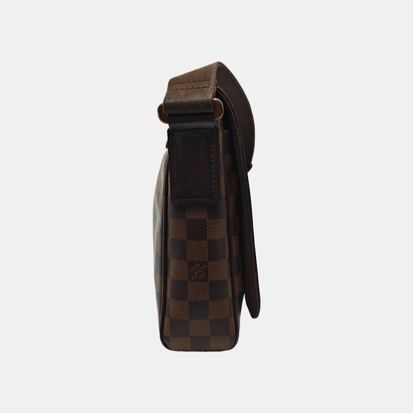 BROOKLYN Damier Ebene Coated Canvas Brown