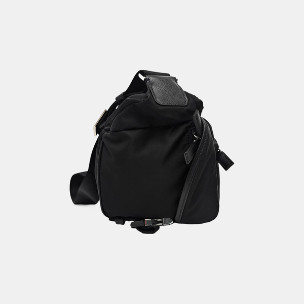 Nylon Shoulder Bag Black