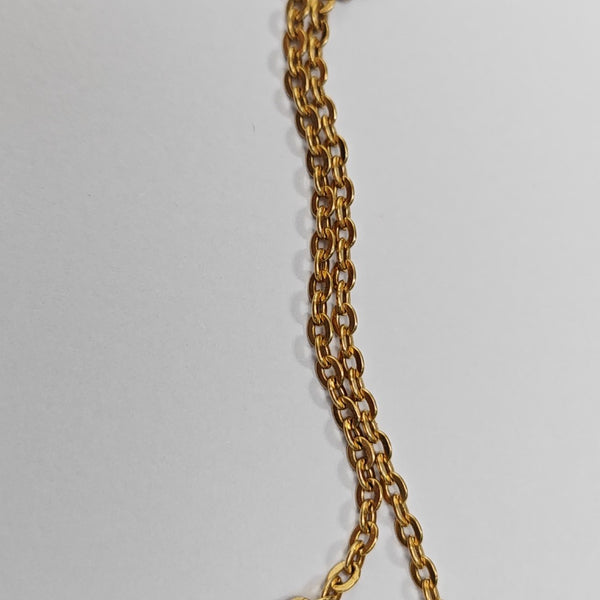 Dior Oblique Metal Gold Bracelet
