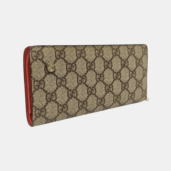 Monogram Coated Canvas Wallet Beige