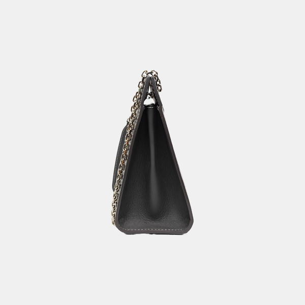 Coated Canvas Shoulder Bag Gray