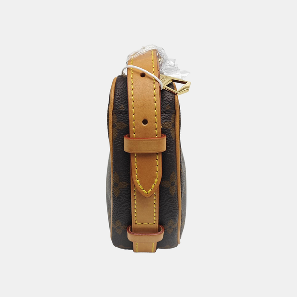 CROISSANT Monogram Coated Canvas Brown