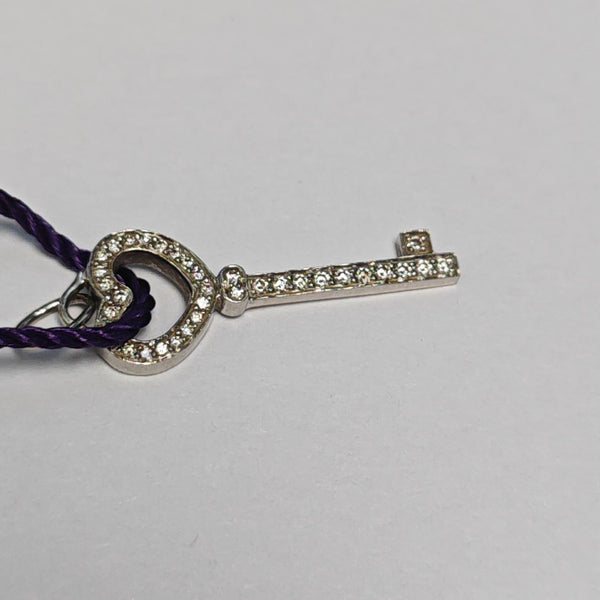 Tiffany Keys Platinum 950 Silver Pendant