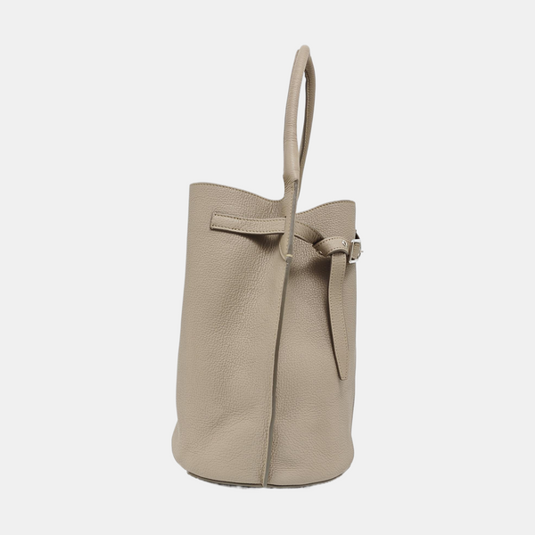 Authenticated pre-owned BIG BAG Calfskin Beige - Bucket Bag at Looply
