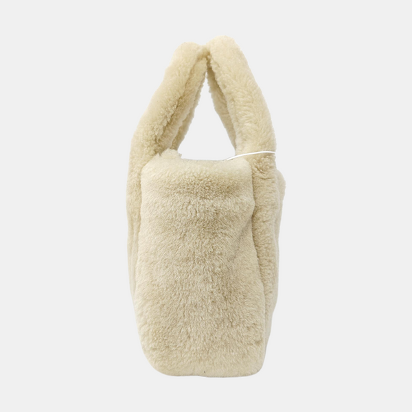 Sheepskin Tote Bag Mini Beige