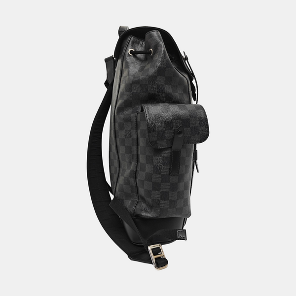 CHRISTOPHER MM Damier Graphite Coated Canvas Gray