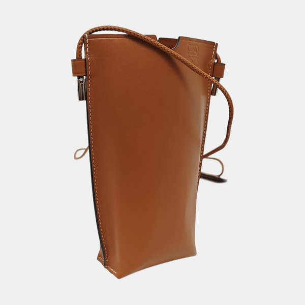 Calfskin Shoulder Bag Brown