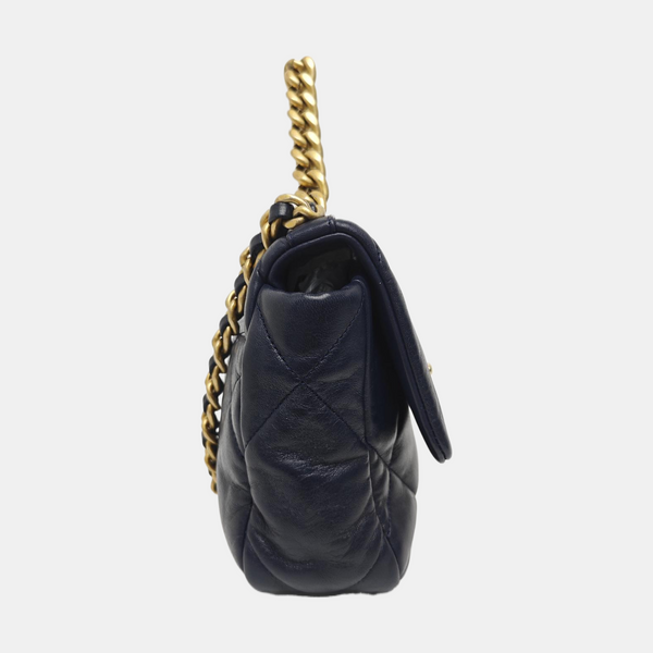 CHANEL 19 Small Quilted Lambskin Blue
