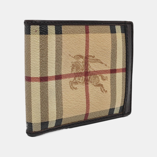 Coated Canvas Wallet Beige