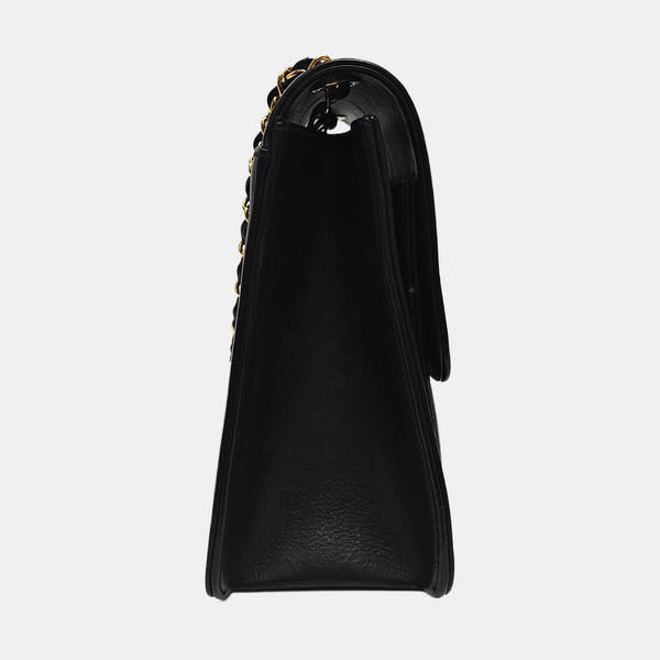 Calfskin Shoulder Bag Black