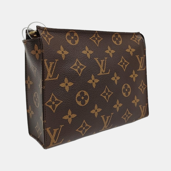 TOILET POCKET 19 Monogram Coated Canvas Brown