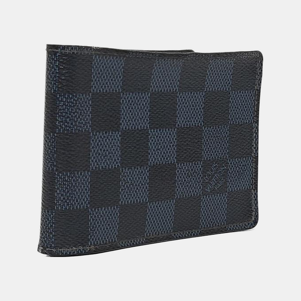 SLENDER Damier Coated Canvas Blue Wallet