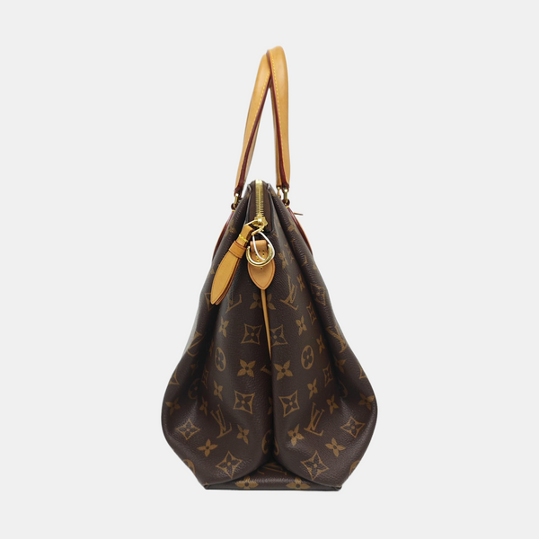 RIVOLI MM Monogram Coated Canvas Brown