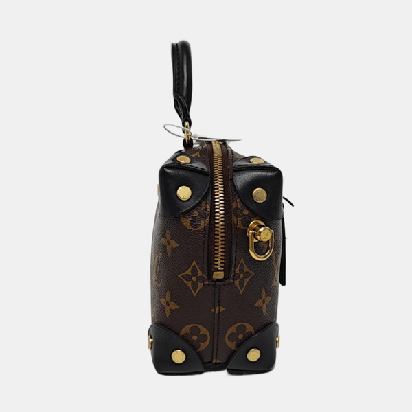 PETITE MALLE Monogram Coated Canvas Brown