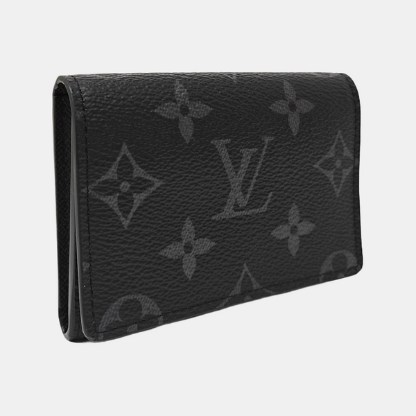 Monogram Coated Canvas Card Holder Black