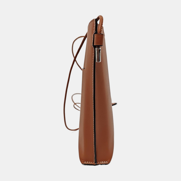 Calfskin Shoulder Bag Brown