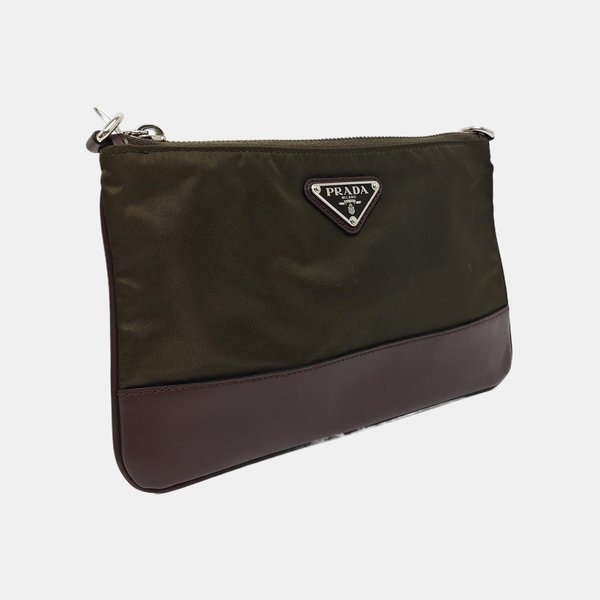 Nylon Shoulder Bag Green