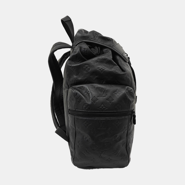 Monogram Calfskin Backpack Black