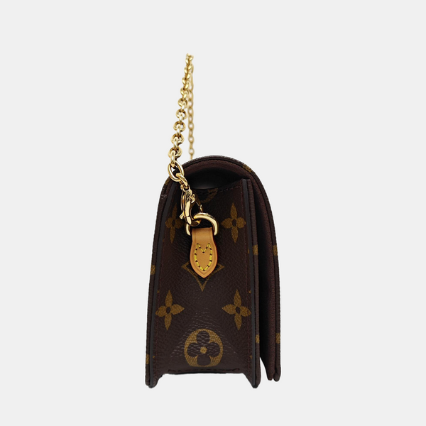 Lily Monogram Coated Canvas Brown