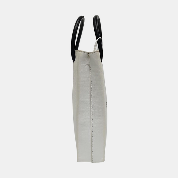 Shopping Bag Calfskin White