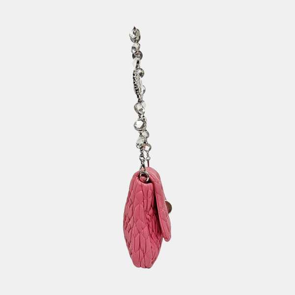 Crystal Quilted Lambskin Pink