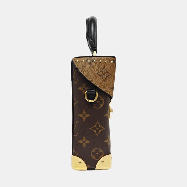 CAMERA BOX Monogram Coated Canvas Brown