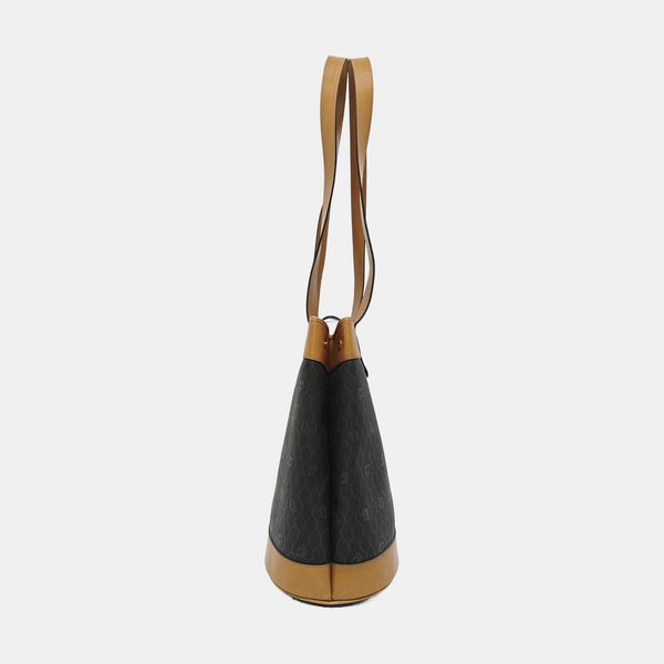 Oblique Coated Canvas Black