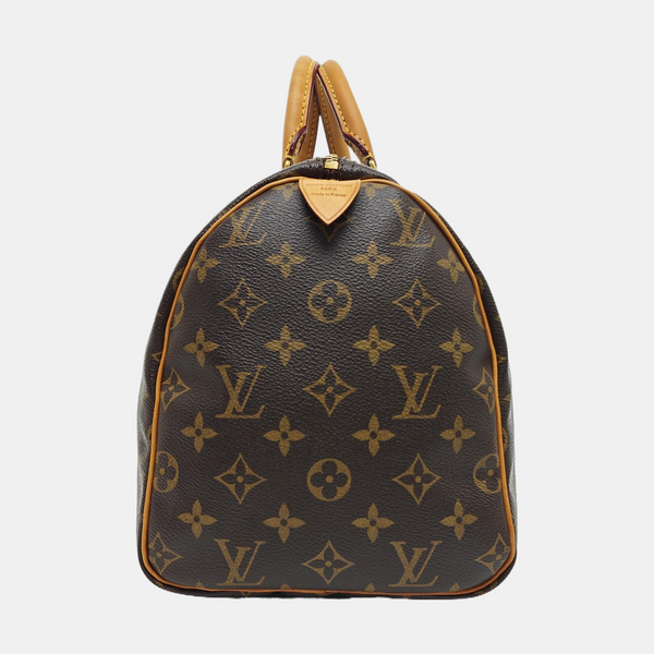 SPEEDY 30 Monogram Coated Canvas Brown