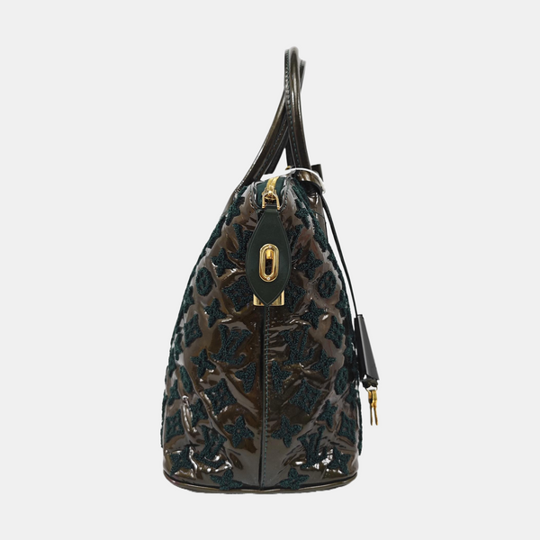 LOCKIT Monogram Patent Leather Green