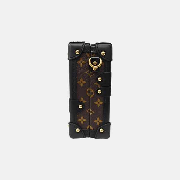 PETITE MALLE Monogram Coated Canvas Brown