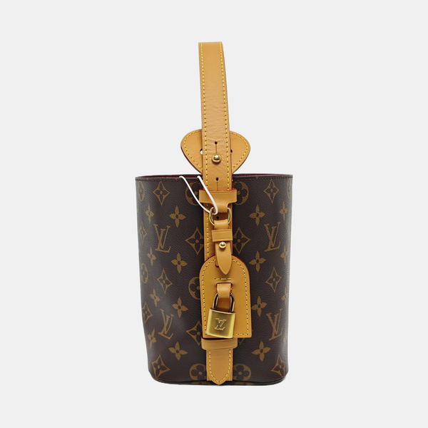 ALL IN BB Monogram Coated Canvas Brown