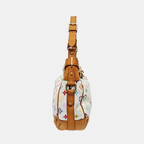 GRETA Monogram Coated Canvas White