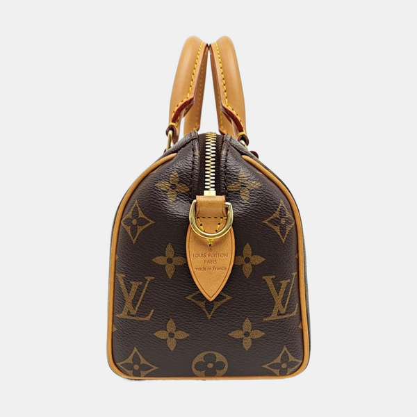 SPEEDY 20 Monogram Coated Canvas Brown