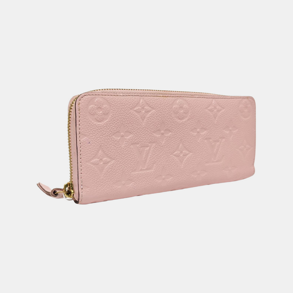 CLÉMENCE Monogram Calfskin Pink Wallet