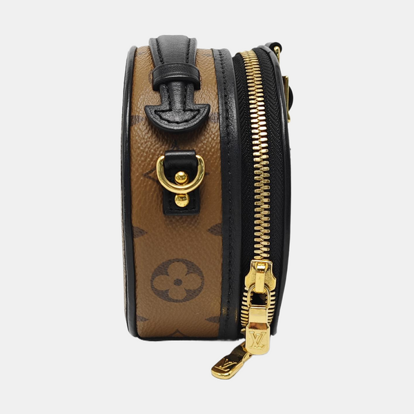 BOITE CHAPEAU Mini Monogram Coated Canvas Brown