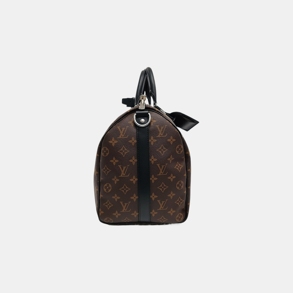 KEEPALL 45 Monogram Coated Canvas Brown