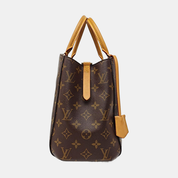 MONTAIGNE Monogram Coated Canvas Brown