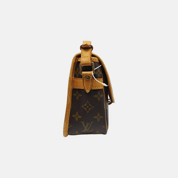 SOLOGNE PM Monogram Coated Canvas Brown
