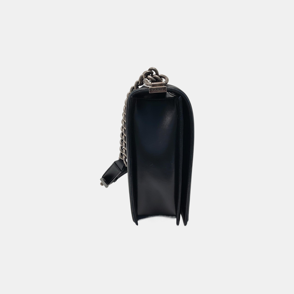 BOY CHANEL Maxi Quilted Lambskin Black