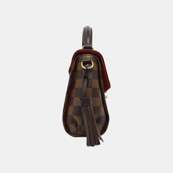 CROISETTE Damier Ebene Coated Canvas Brown