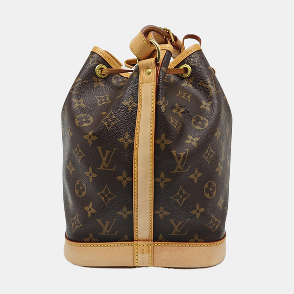 NOÉ MM Monogram Coated Canvas Brown