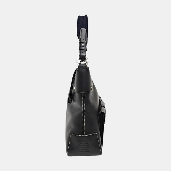 Calfskin Shoulder Bag Black