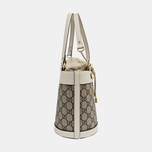 Horsebit 1955 Small Coated Canvas Beige