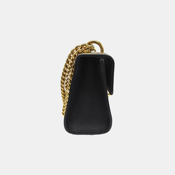 Padlock Small Monogram Coated Canvas Beige