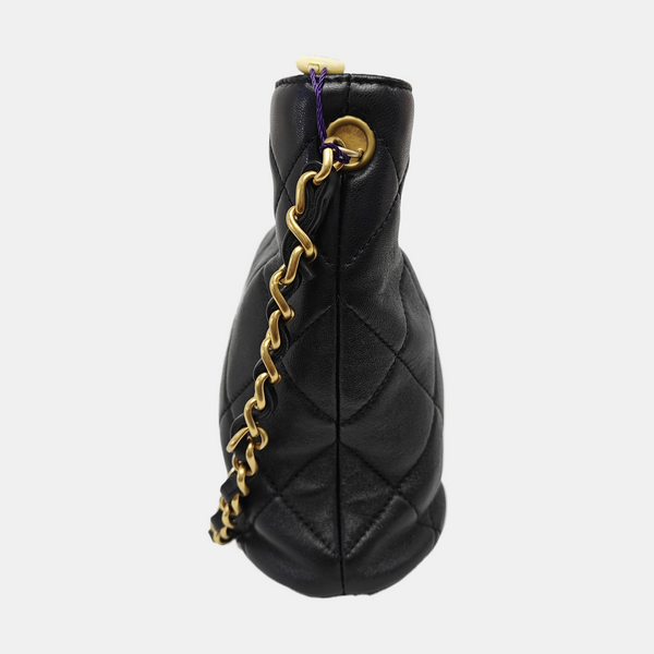 COCO LOVE Quilted Lambskin Black