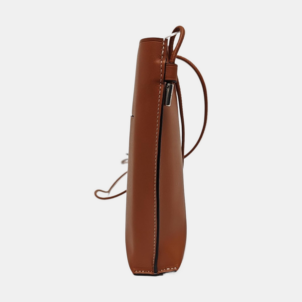 Calfskin Crossbody Bag Brown